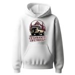 هودی طرح آفرود و طبیعت‌گردی مدل "Get Muddy Off-Road" – رنگ سفید